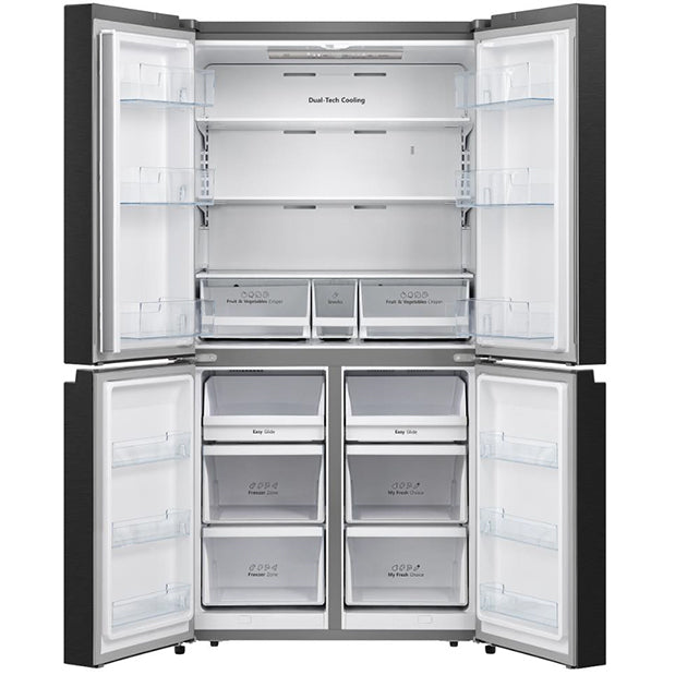 Gorenje No Frost Refrigerator, 609 L, With Inverter Technology, 4 Doors, Black - NRM9181SB Gorenje No Frost Refrigerator, 609 L, With Inverter Technology, 4 Doors, Black - NRM9181SB